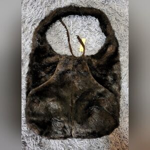 NWT - Betmar Faux Fur Brown Handbag